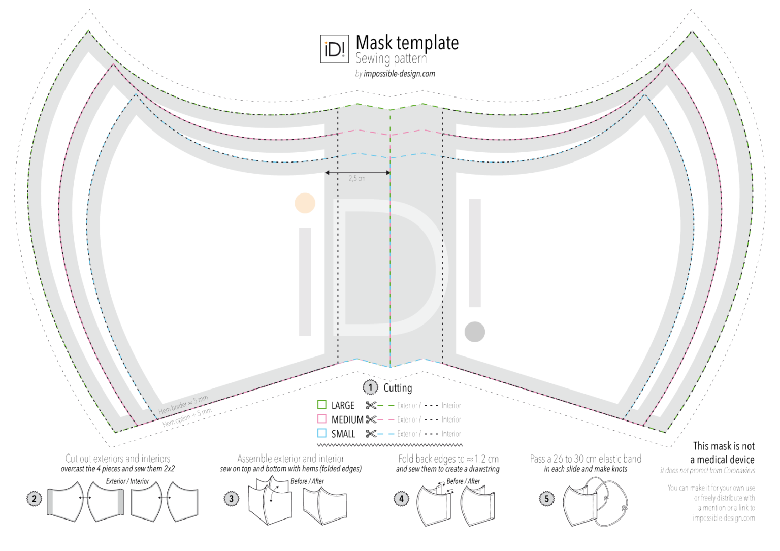 How To Make Your Face Mask With Fabric Impossible Design ID 